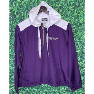 NWT Lipscomb University Bisons Women’s Small Purple White Full Zip Hooded Jacket